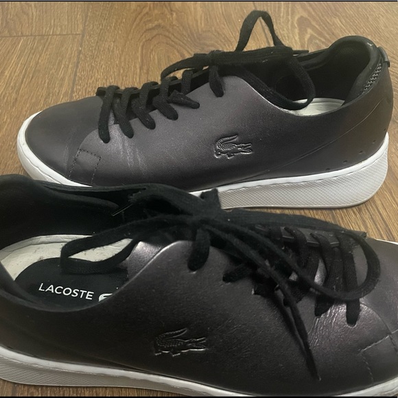 Lacoste black leather trainers - Picture 3 of 6